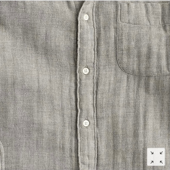 J. Crew Men's Small Slim Fit Double Weave Shirt - Picture 3 of 9